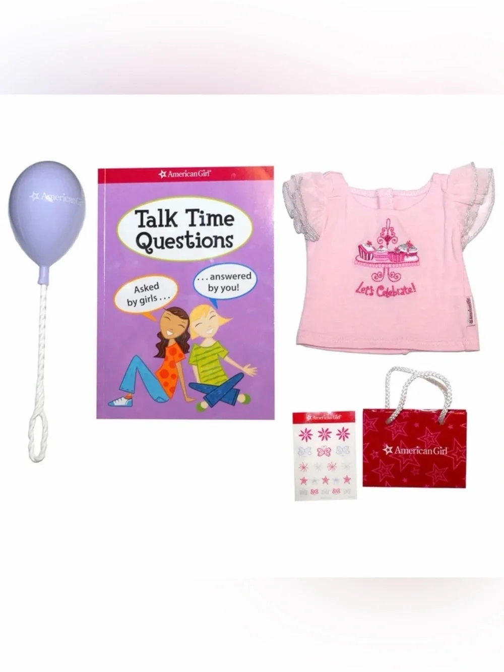 NRFP American Girl Doll Retired Birthday Party Goodie Bag Set -Retired